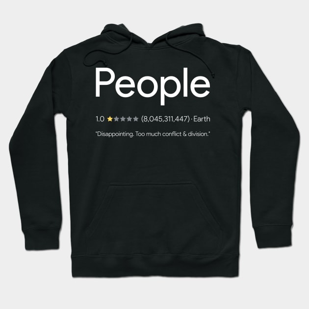 People - One Star Review Hoodie by Pop Cultured